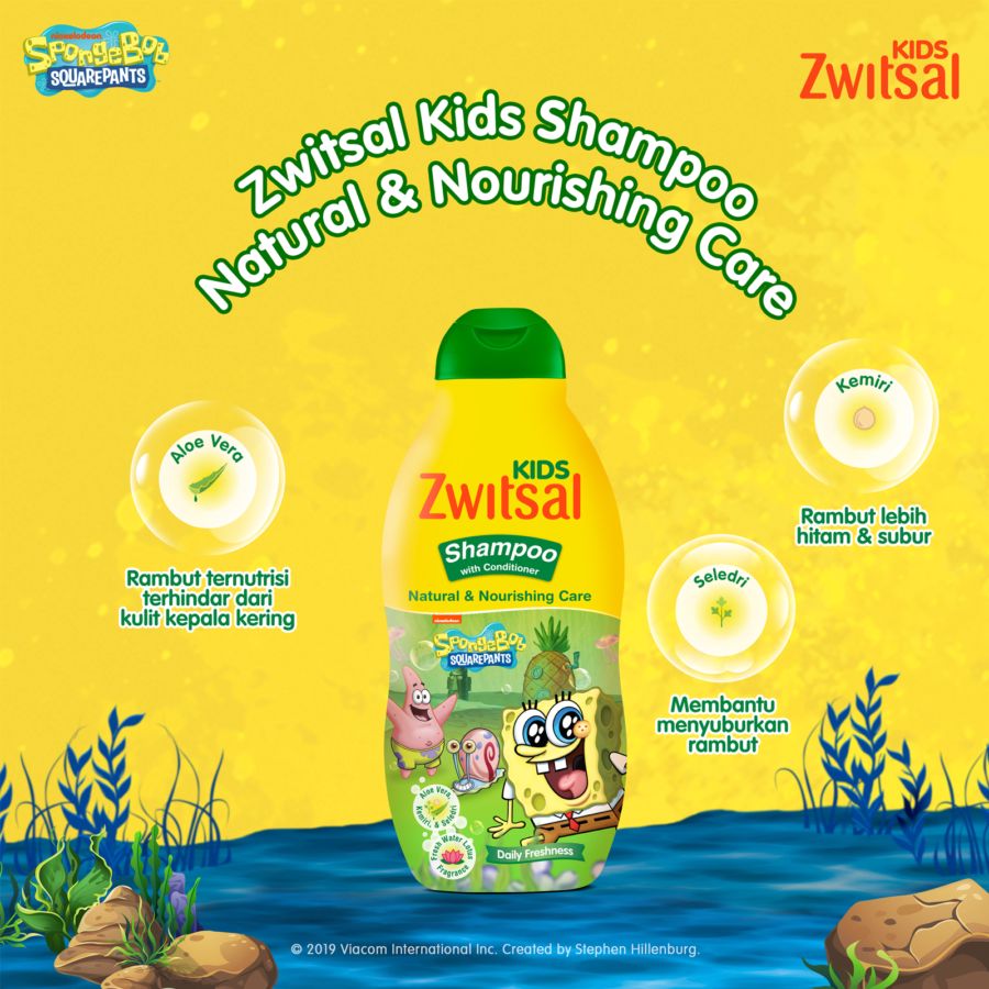 Zwitsal Kids Natural & Nourish Kids Shampoo 180ml