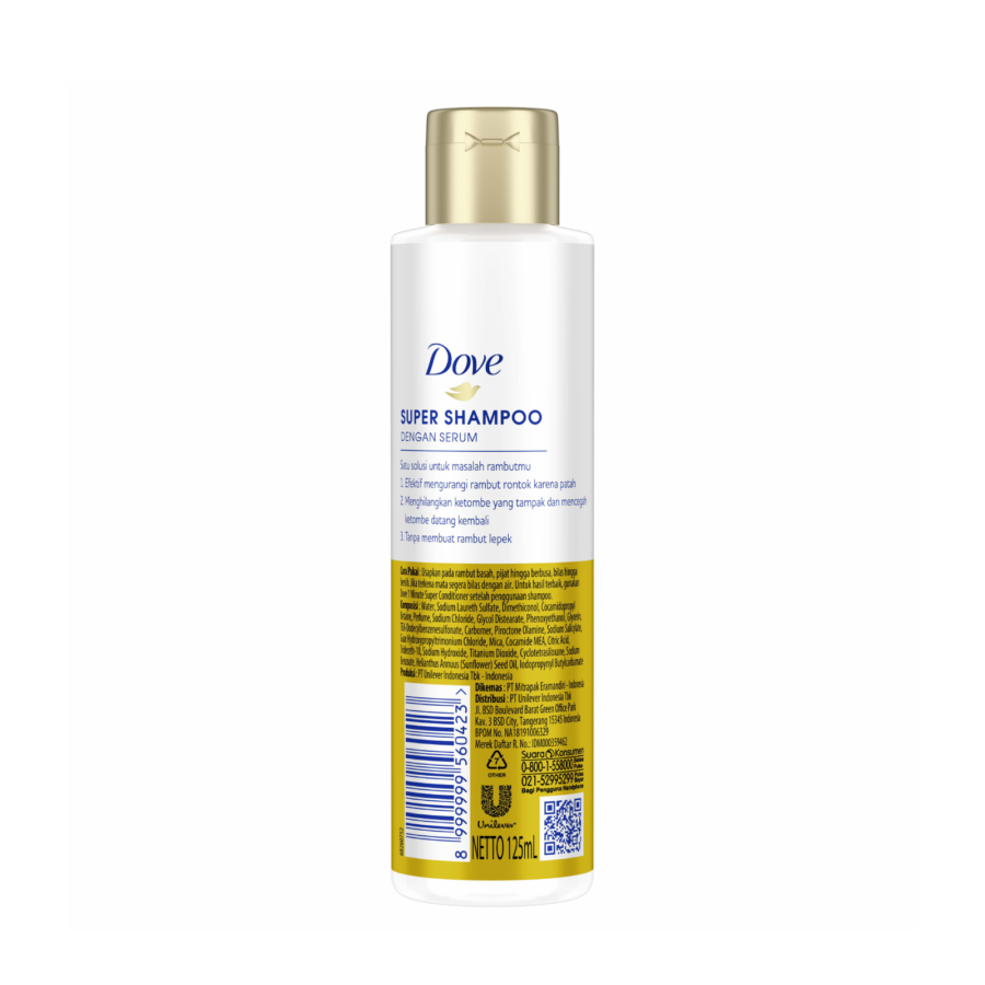 Dove 3 in 1 Super Shampoo with Serum 125ml