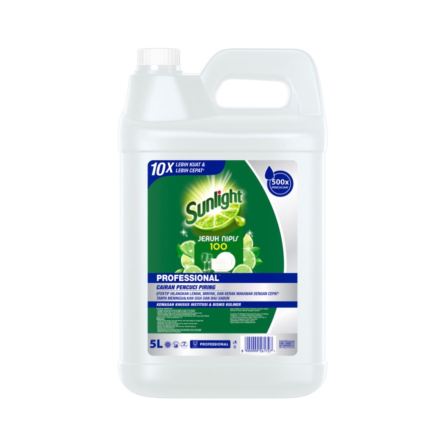 Sunlight Professional Sabun Cuci Piring Jeruk Nipis Lime Jerigen 5liter