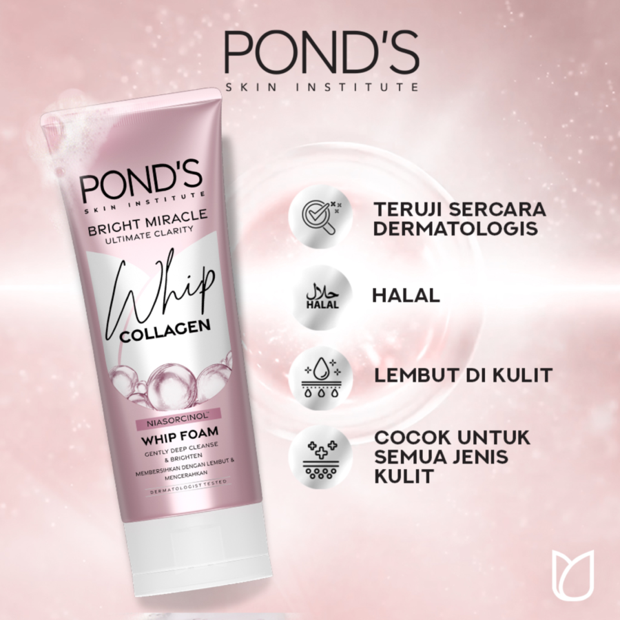 Pond'S Serum Whip Foam Bright Beauty Facial Foam 100gram
