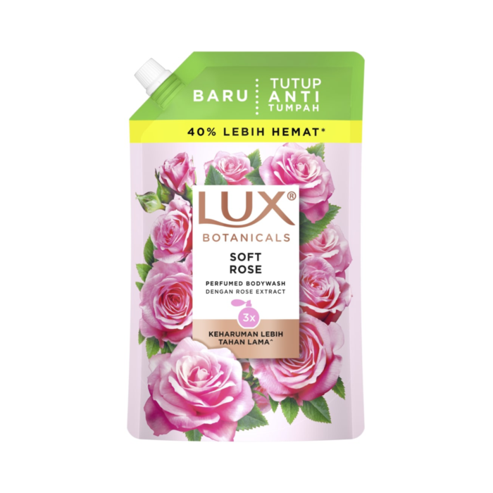 Lux Botanicals Liquid Soap Soft Rose Pouch/Sabun