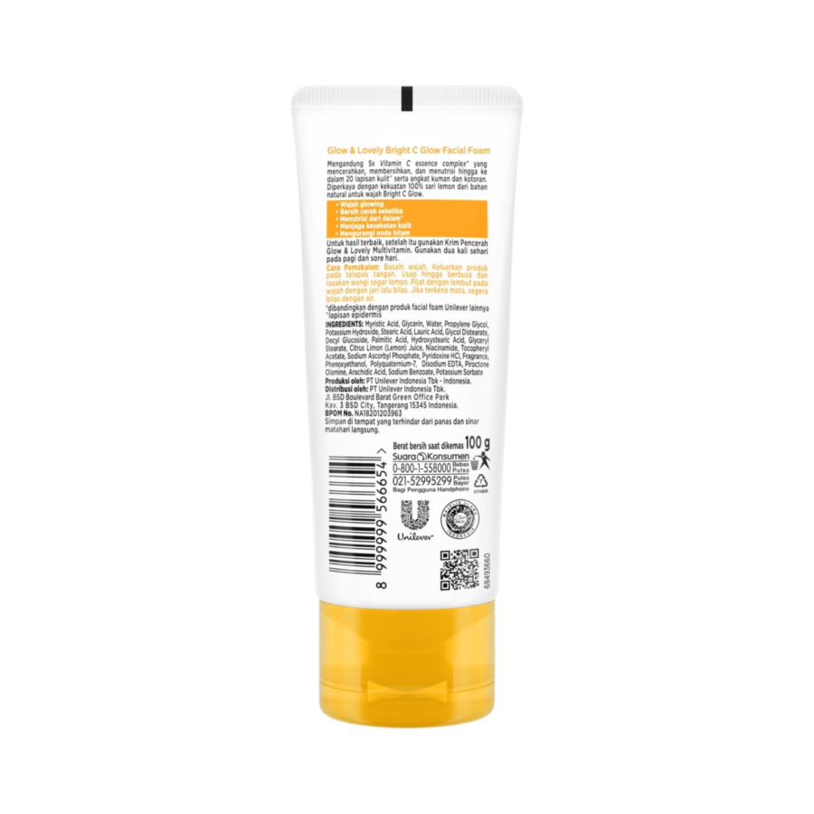 Fair & Lovely Facial Foam Bright C Glow 100gram