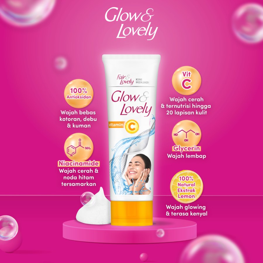 Fair & Lovely Facial Foam Bright C Glow 100gram