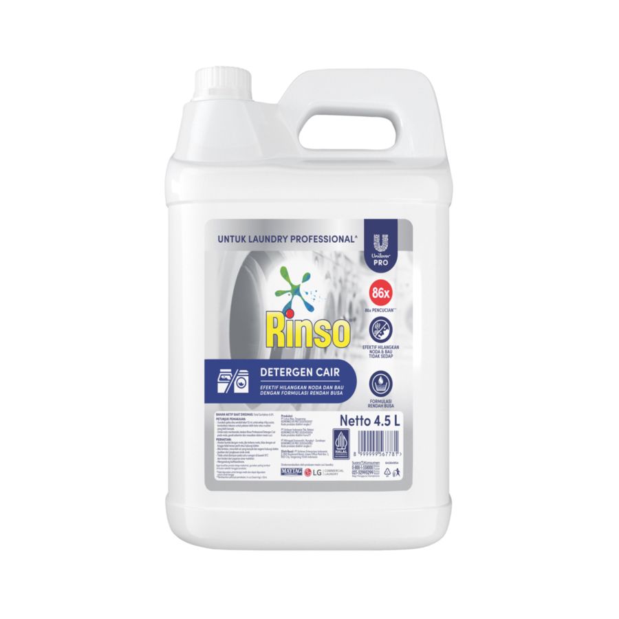 Rinso Matic Professional Deterjen Laundry Kiloan Cair Jerigen 4.5L