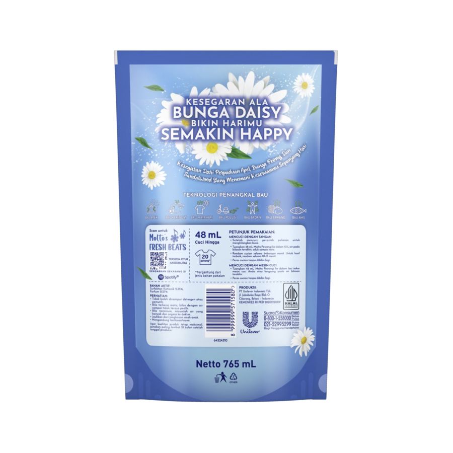Molto Active Fresh Pelembut Pakaian 765ml