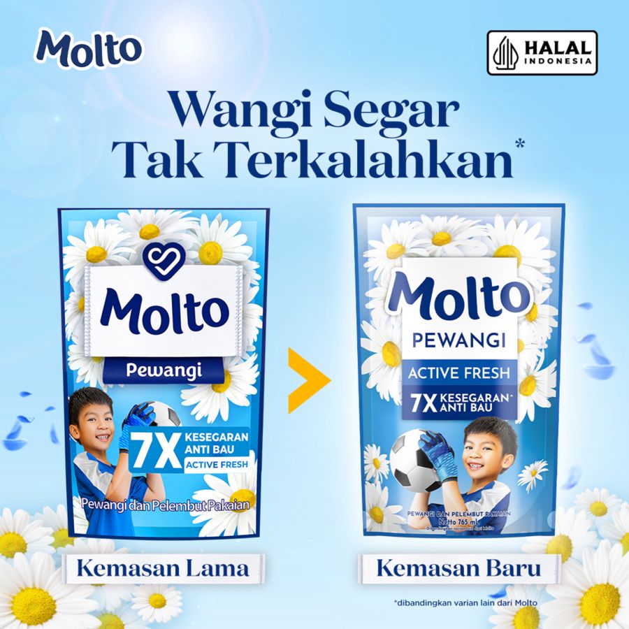 Molto Active Fresh Pelembut Pakaian 765ml