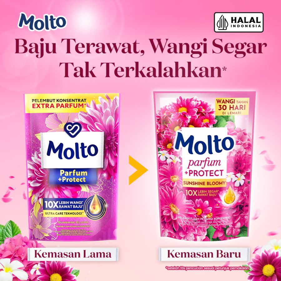 Molto Parfum + Protect Sunshine Bloom Pelembut Pakaian 550ml