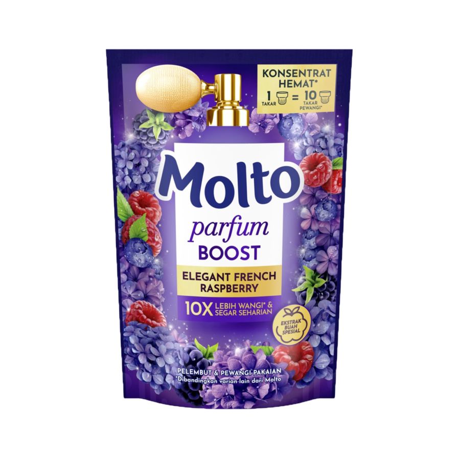 Molto Eau De Parfum Purple Pouch/Pewangi Pelembut Pakaian 650ml