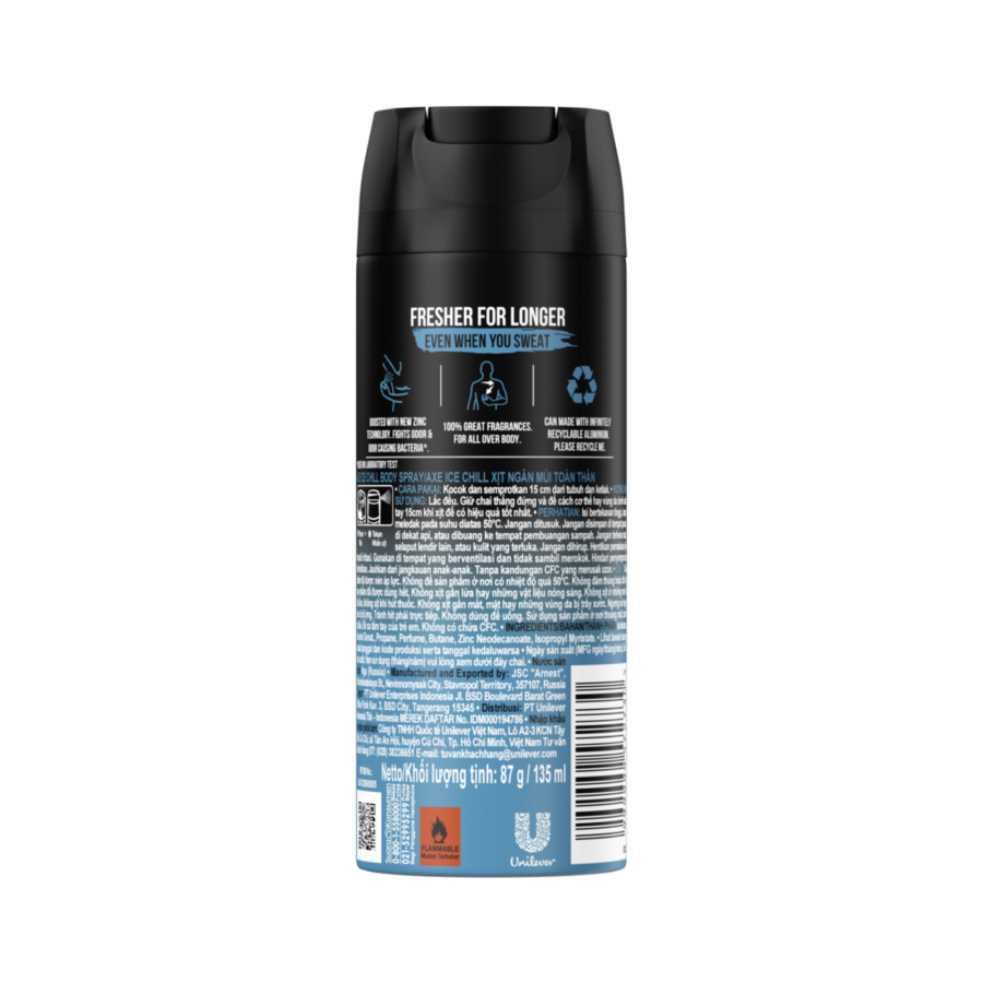 Axe Ice Chill Deodorant Spray 135ml