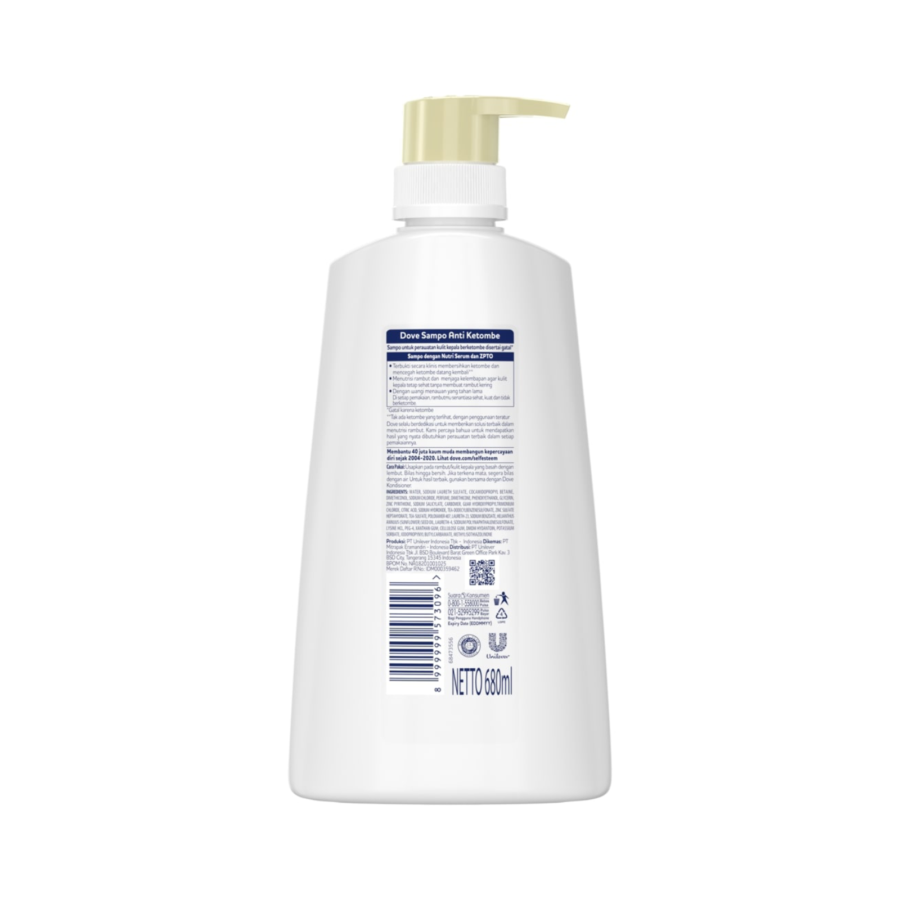 Dove Serum Shampoo Anti Ketombe Pump 680ml