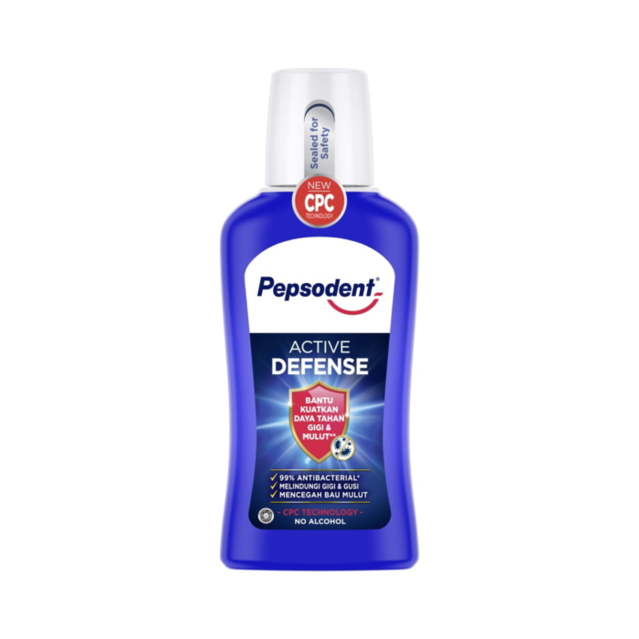 Pepsodent Mouthwash Anti Bacterial Active Defense