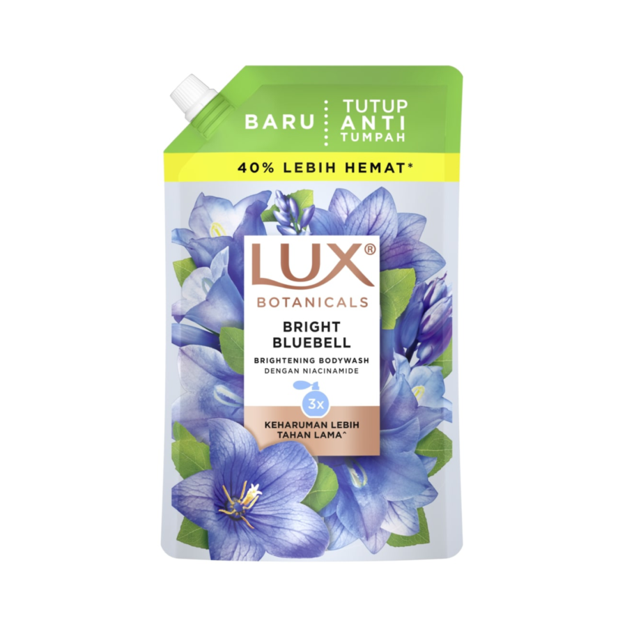 Lux Botanicals Body Wash Bright Bluebell Refill Pouch/Sabun Mandi 825ml