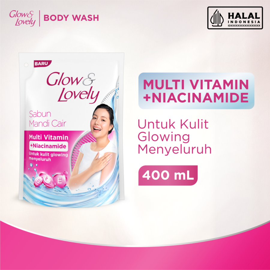 Glow & Lovely Multi Vitamin + Niacinamide Body Wash 400ml