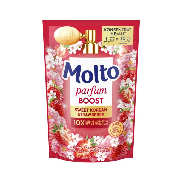 Molto Perfume Boost Pelembut & Pewangi Pakaian Korean Strawberry/Pewangi Pelembut Pakaian 