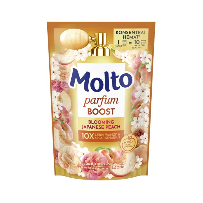 Molto Pelembut Dan Pewangi Parfum Boost Japanese Peach 650ml