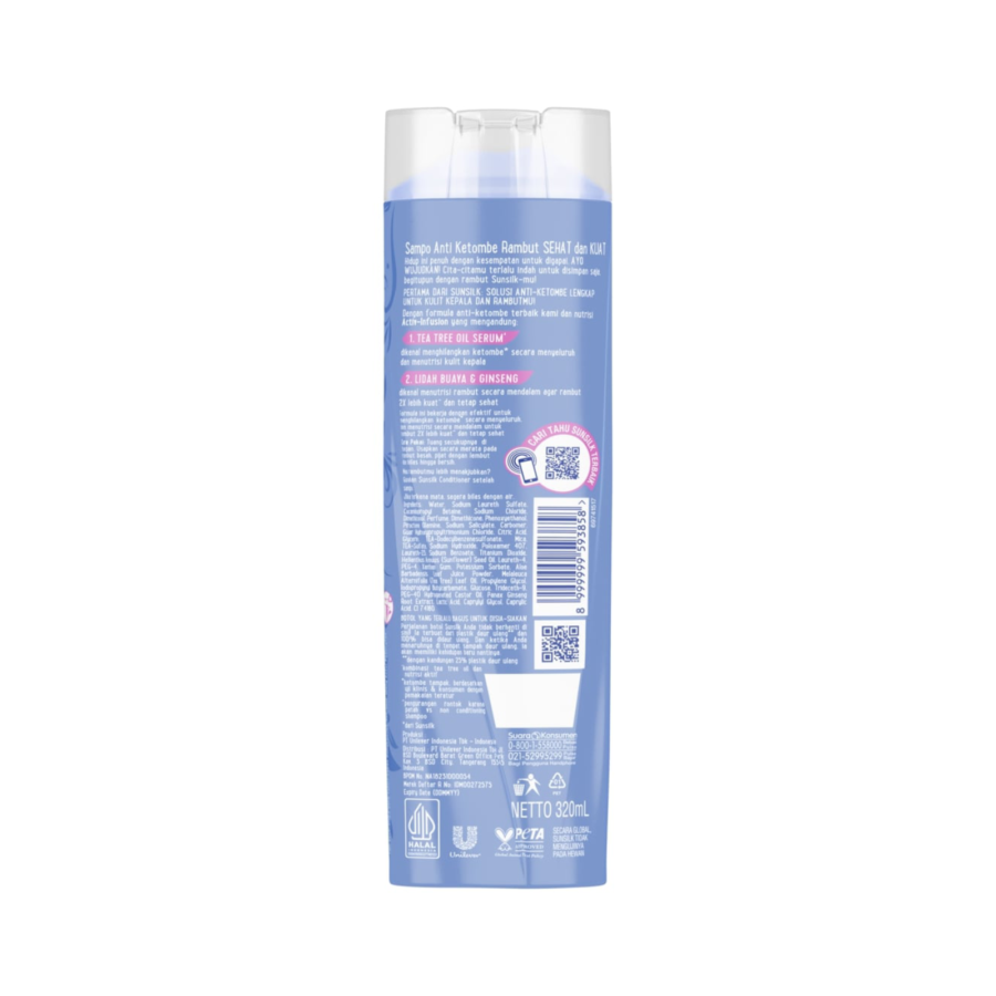 Sunsilk Shampoo Anti Ketombe Rambut Sehat dan Kuat 320ml