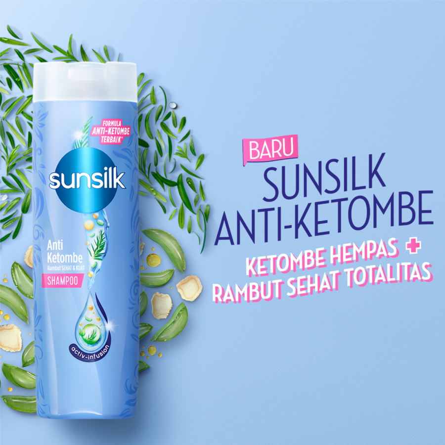 Sunsilk Shampoo Anti Ketombe Rambut Sehat dan Kuat 320ml