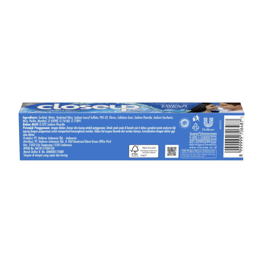 Closeup Icy White Toothpaste 180gram