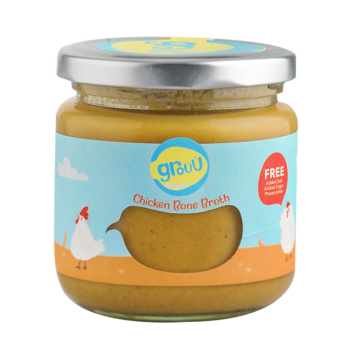 Grouu Chicken Bone Broth/Kaldu Tulang BB Booster MPASI Bayi Anak