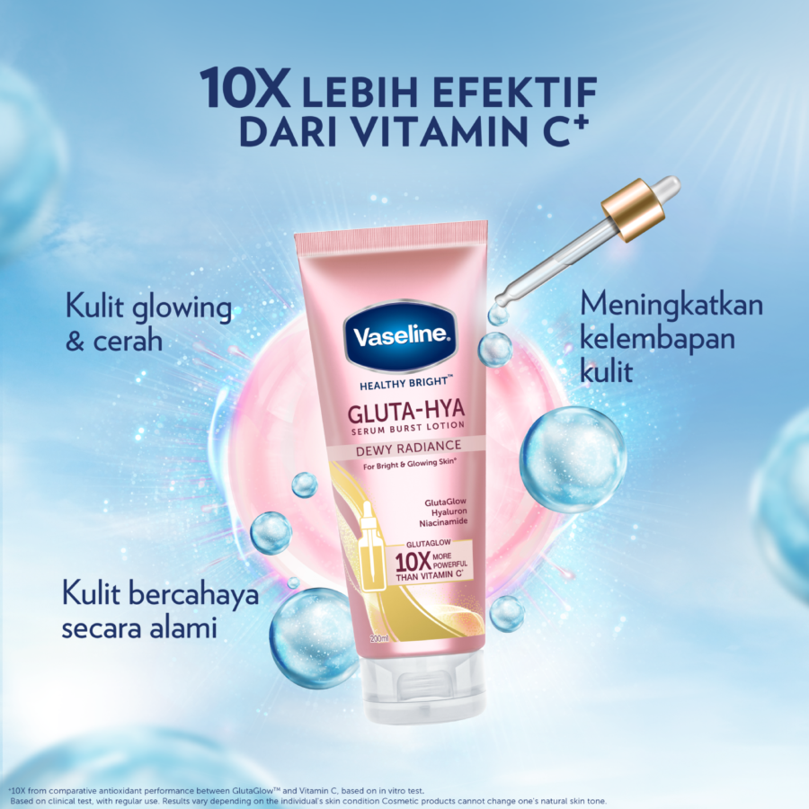 Vaseline Gluta Hyaluron Niacinamide UV Lotion Dewy Radiance 330ml