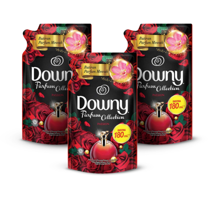 Bundle 3 Downy Passion Reffil/Pelicin Pelembut Pakaian 1350 ml