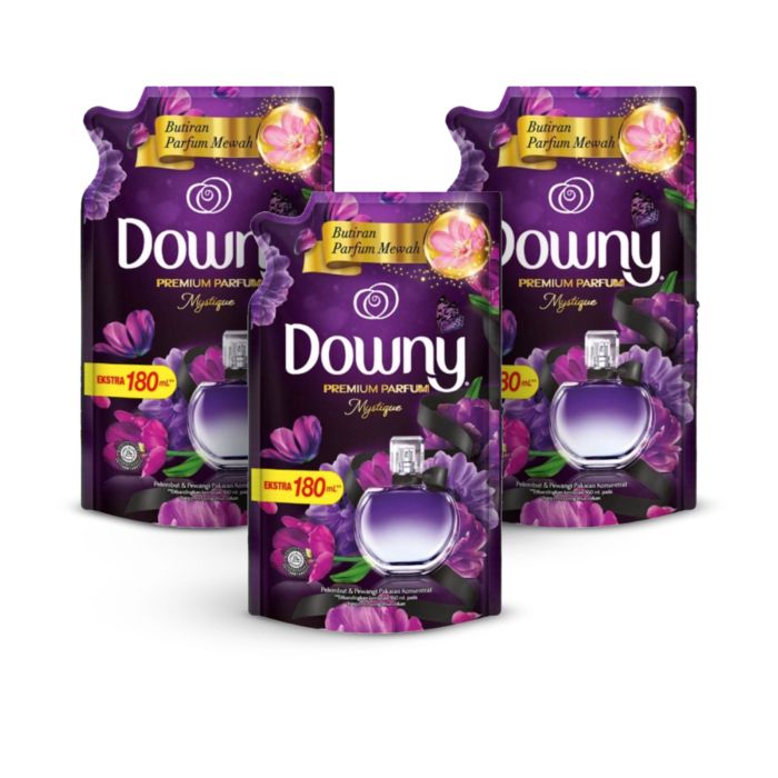 Bundle 3 Downy Pewangi dan Pelembut Pakaian Konsentrat Mystique 1.35L/Pelicin Pelembut Pakaian