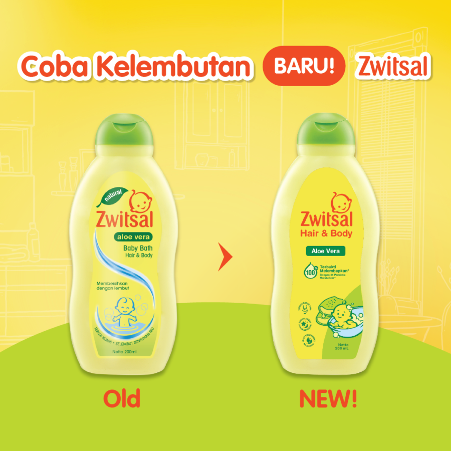 Aloe Vera Zwitsal Hair And Body Wash PCS Zwitsal Baby Bath Hair