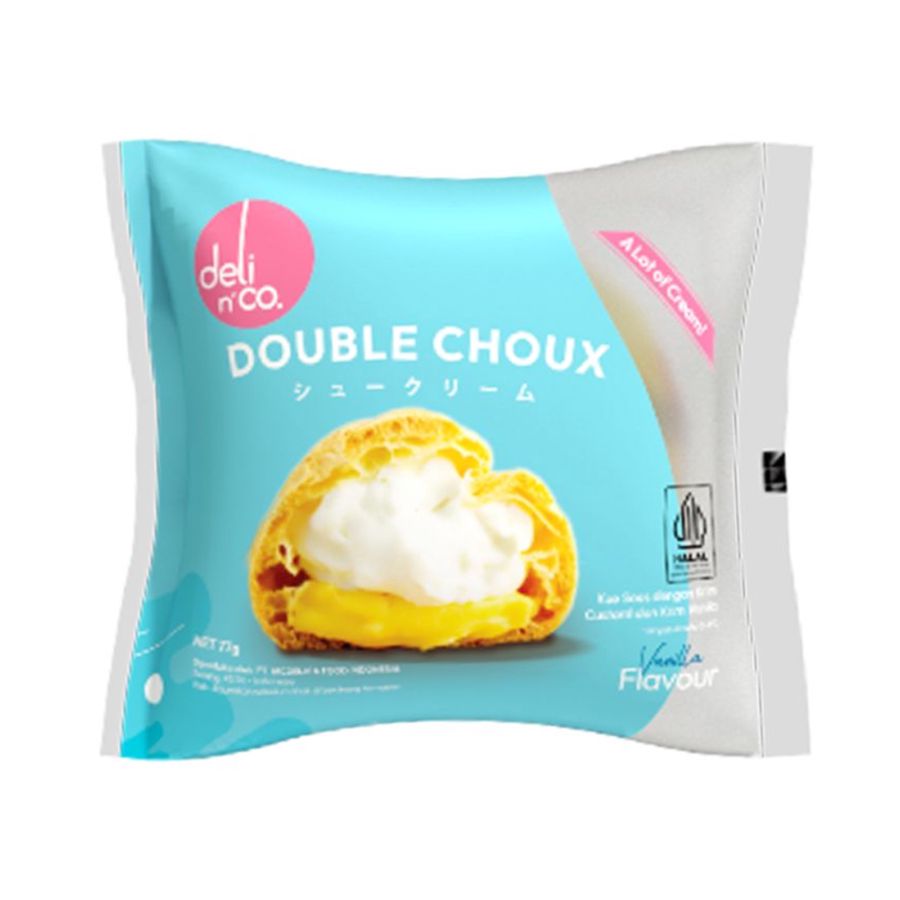 Deli & Co Double Choux Vanilla Pastry 88gram