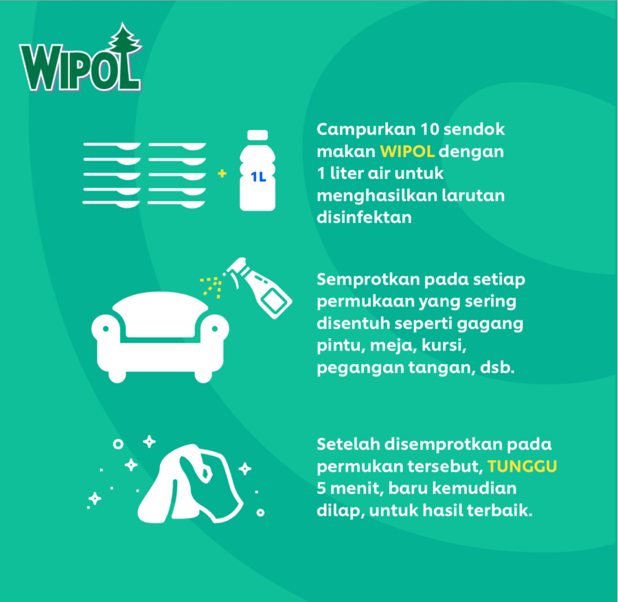 Wipol Karbol Cemara Botol Pembersih Lantai 450ml