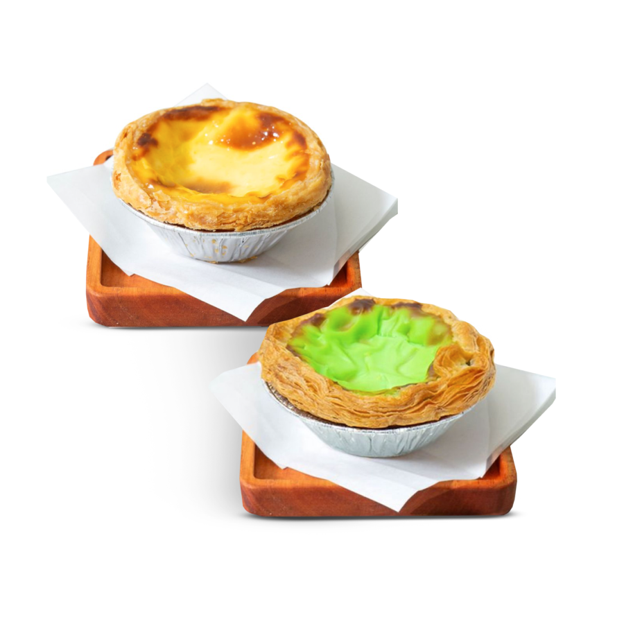 Portuguese Egg Tart - AK x Golden Egg Tart 1 pcs + Portuguese Pandan Egg Tart - AK x Golden Egg Tart 1 pcs