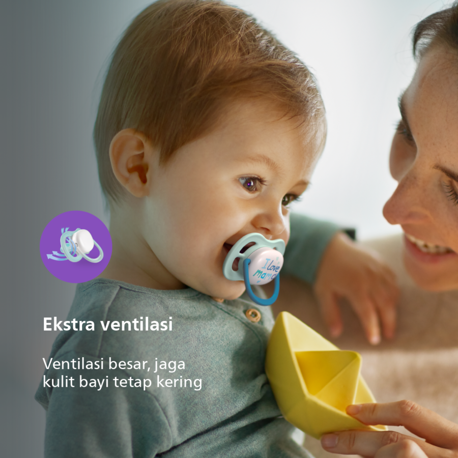 Philips Avent Soother Air Coll 0-6M Boy Mam/Boa Empeng Dot Bayi 1pcs