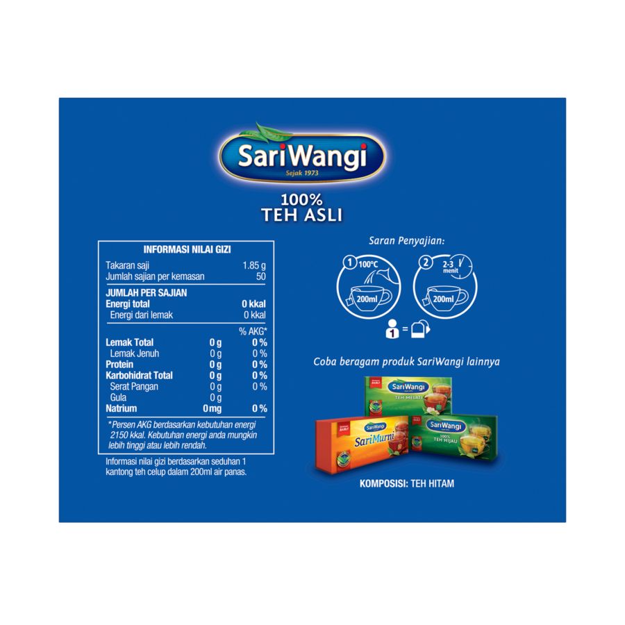 Sariwangi Teh Celup Asli 1 pack 50pcs