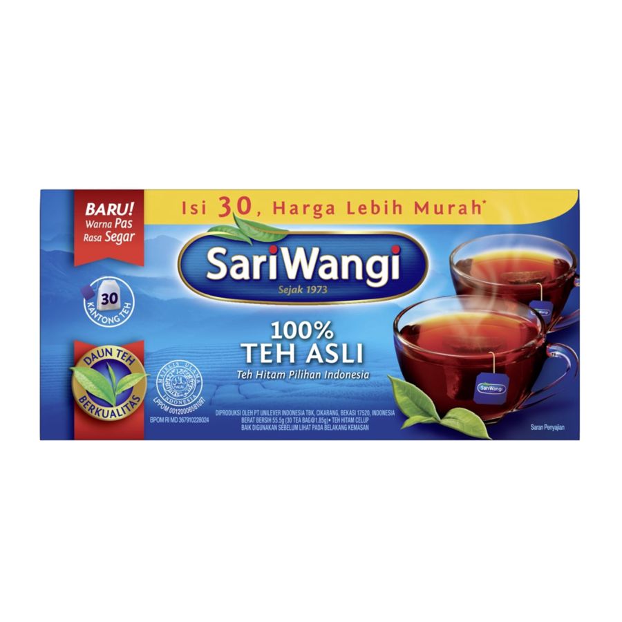 Sariwangi Teh Asli Celup 30 Bags x 1.85 gr