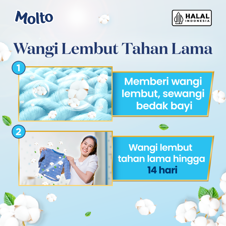 Molto Pure Baby Soft & Gentle Pelembut Pakaian 1500ml