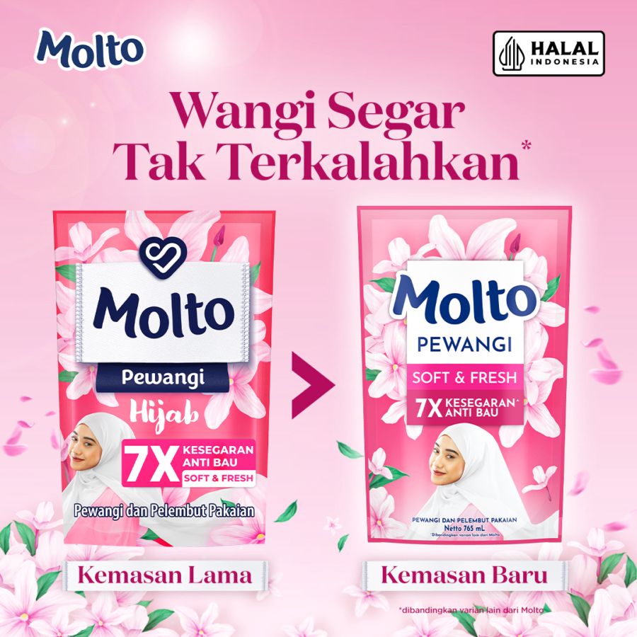 Molto Soft & Fresh Pewangi & Pelembut Pakaian 765ml