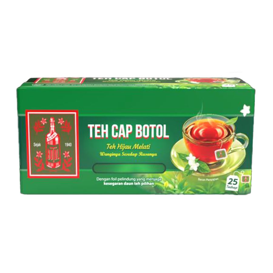 Teh Celup Cap Botol Hijau Aroma Melati 25bags