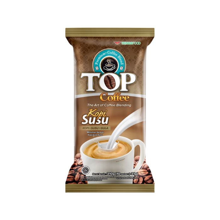 Top Coffee Kopi Susu 3 In 1 Pack 10 x 31gr