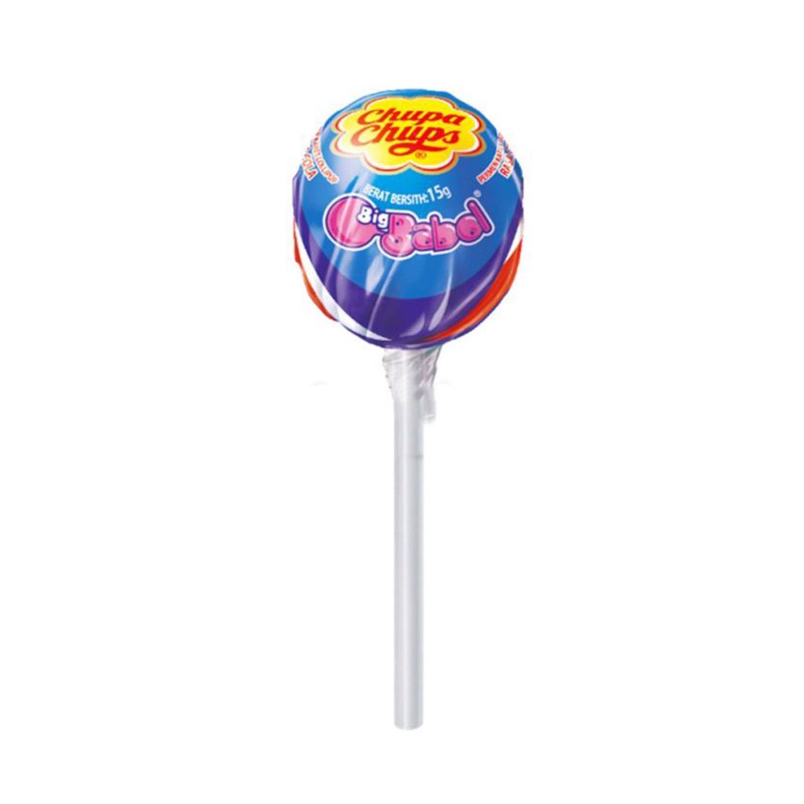 Chupa Chups Big Babol Rasa Ceri&Cola Permen Karet Lollipop 15gram