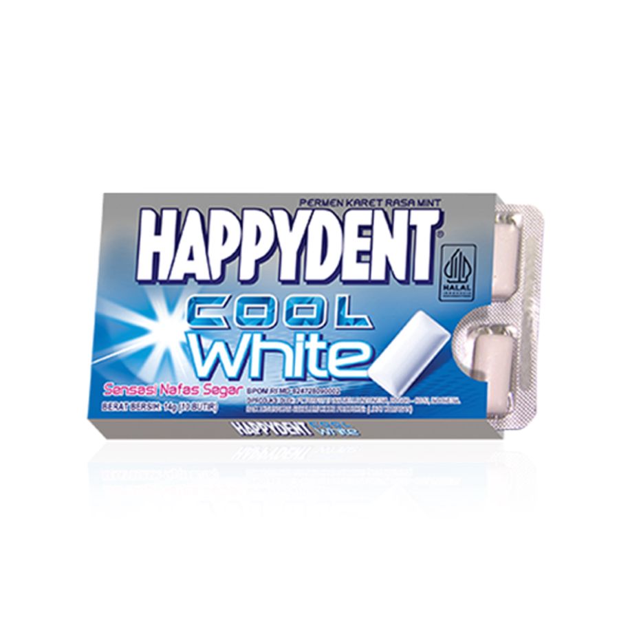 Happydent White Permen Karet Pellet 10 pcs 14gram 14gram