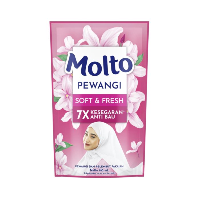 Molto Pewangi Hijab Soft & Fresh/Pewangi Pelembut Pakaian