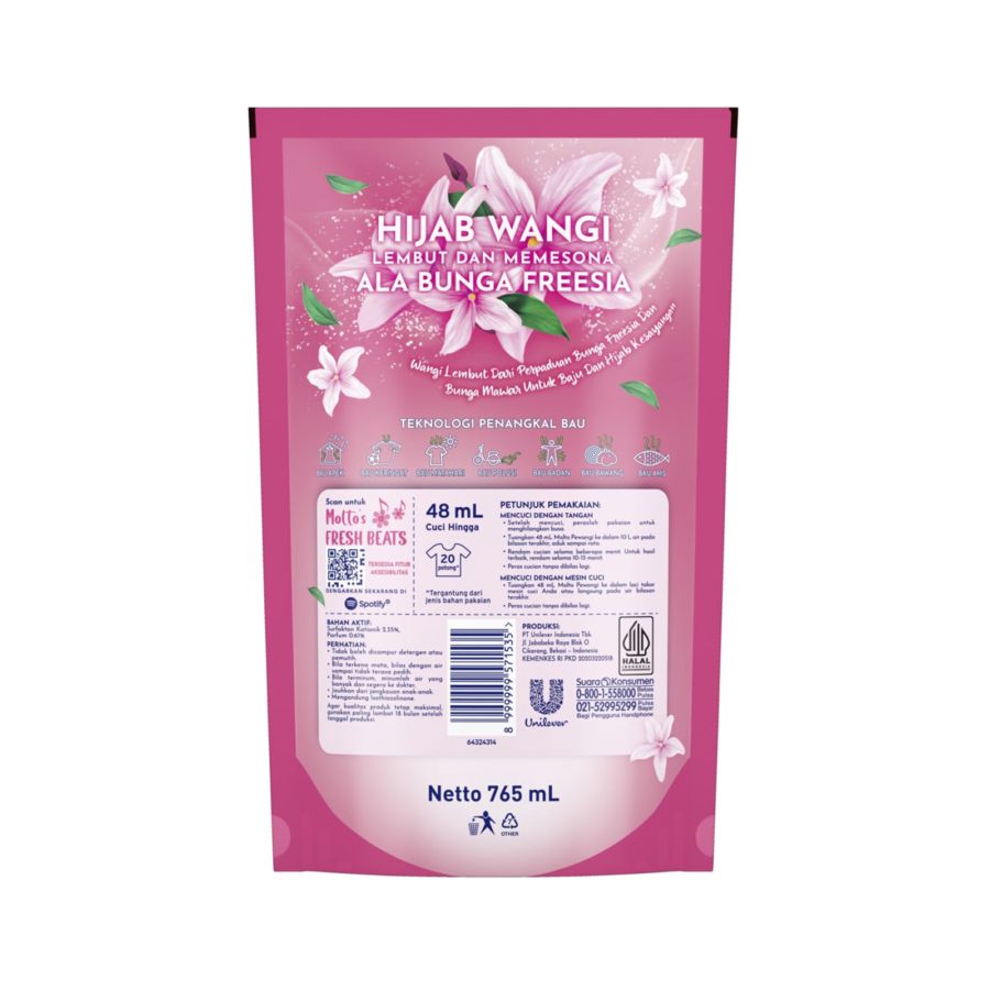 Molto Soft & Fresh Pewangi & Pelembut Pakaian 765ml