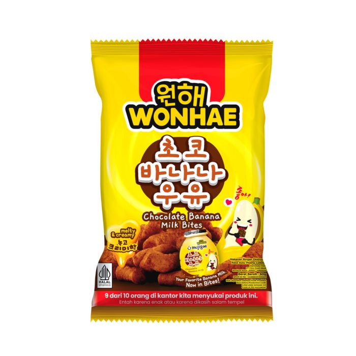 Wonhae Banana Milk Bites Chocolate 60 gr