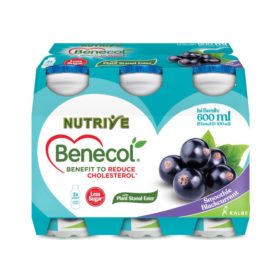 Nutrive Benecol Blackcurrant Multipack 100ml 6bottles