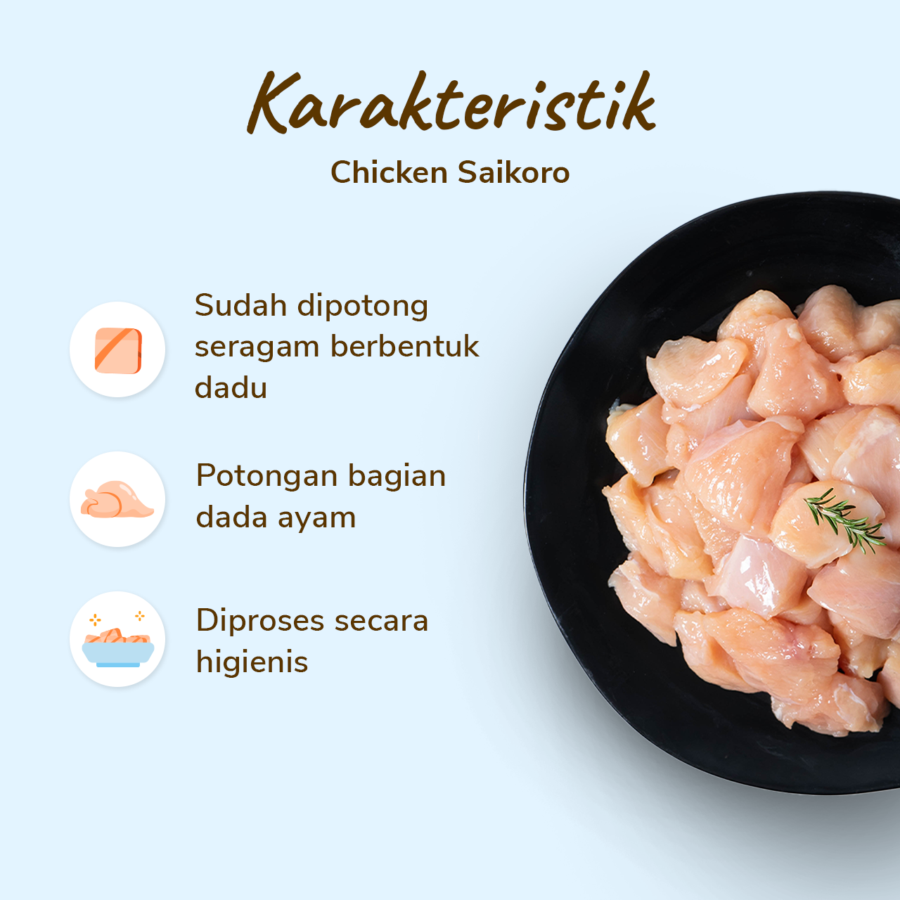 Chicken Saikoro Astro Farm 450-550gram
