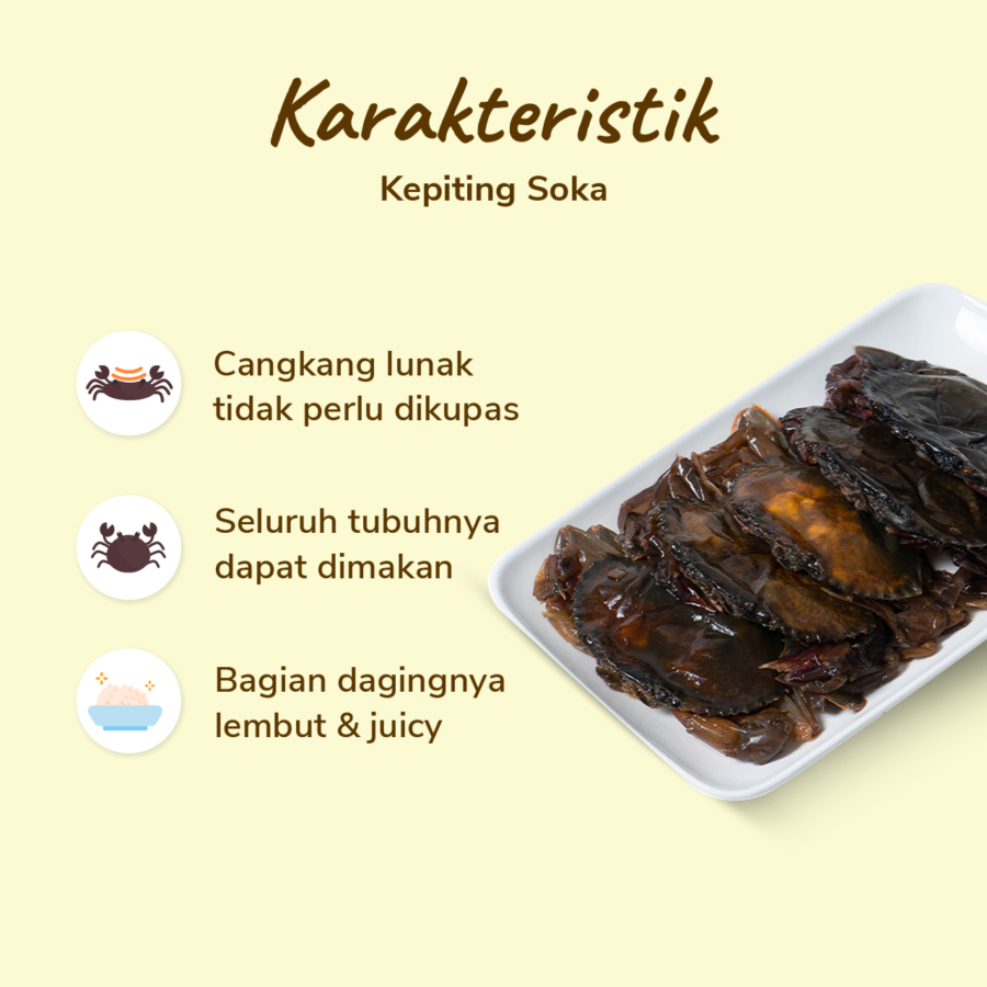 Kepiting Soka 3-5 Ekor Astro Farm 450-500gram
