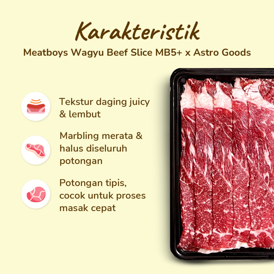 Wagyu MB5 Beef Slice Meatboys x Astro Goods 300gram