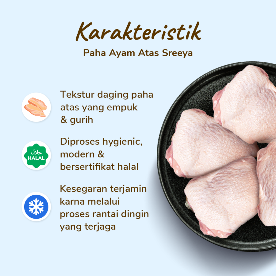 Paha Ayam Atas Sreeya 450-550gram