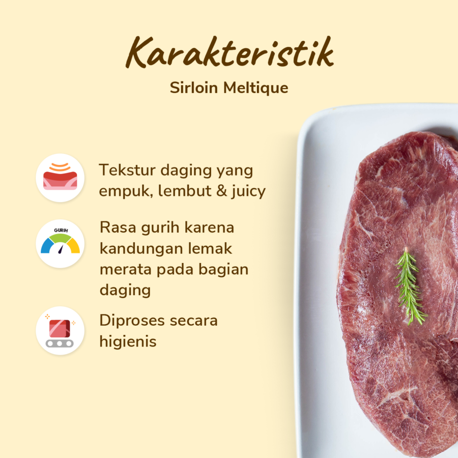 Sirloin Meltique Import  200gram