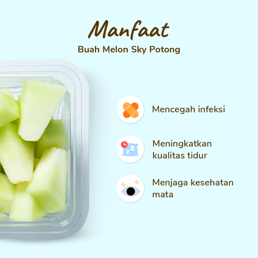 Buah Melon Sky Potong Astro Farm 180-200 gram
