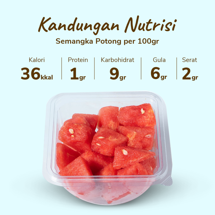 Buah Semangka Potong - Astro Farm 180gr - 200gr/pack 1pcs